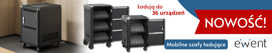 Mobilne szafy Ewent do ładowania laptopów